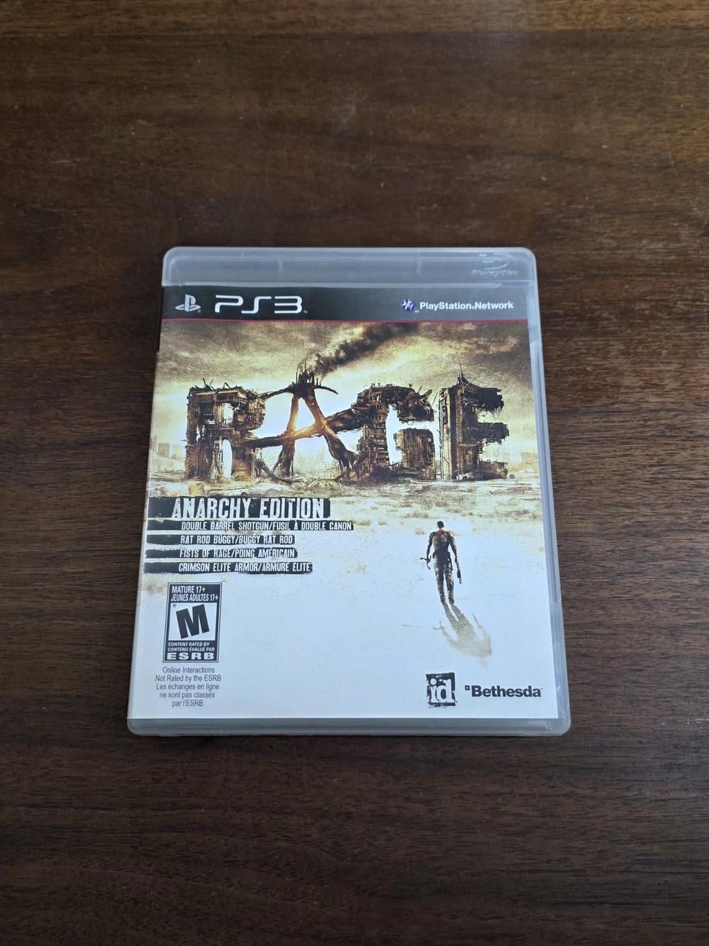 RAGE: Anarchy Edition (PS3) by Bethesda — White and Tan Case